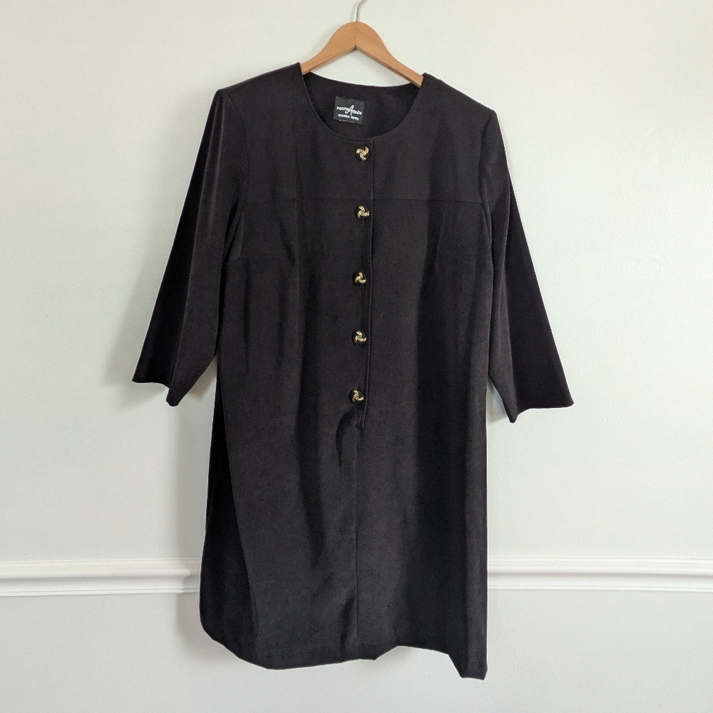 Vintage Faux Suede Dress